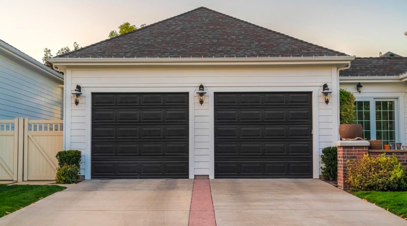 porte garage avec portillon